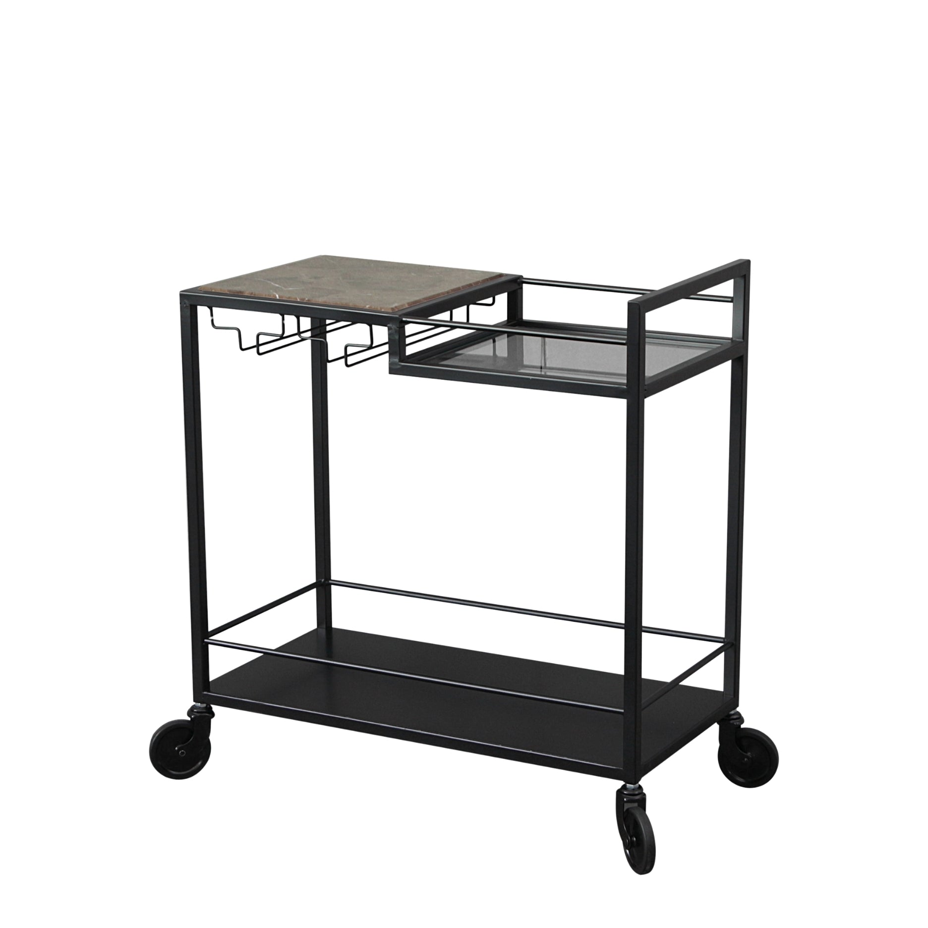 Mason II rullevogn MINI - sort metal